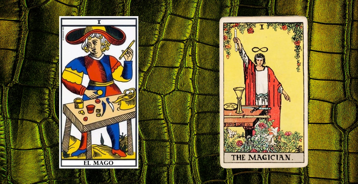 El Mago - Arcano 1 - Tarot de Marsella y Raider Waite