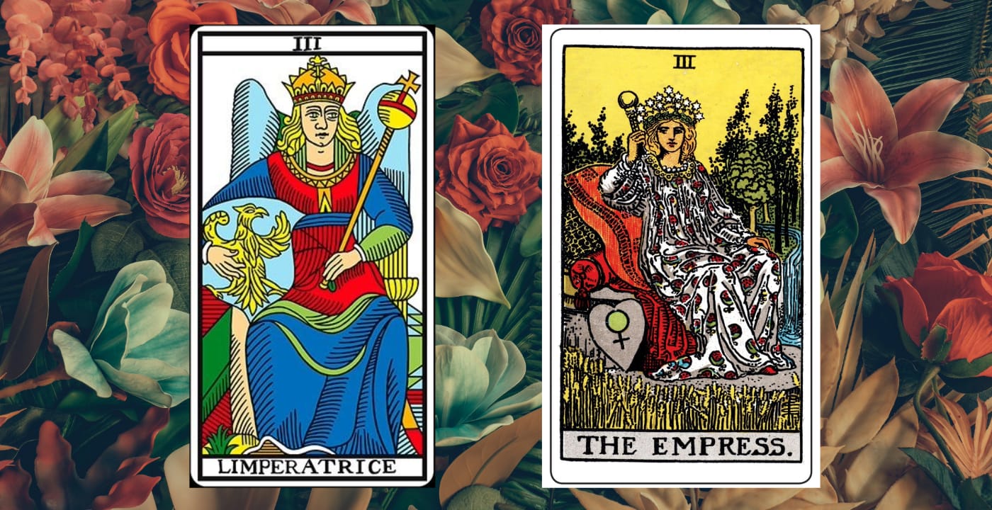 La emperatriz - Arcano III del Tarot de Marsella y Raider Waite
