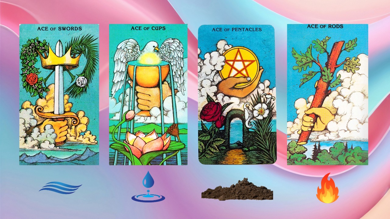 Los 4 palos del Tarot y su relación con los elementos