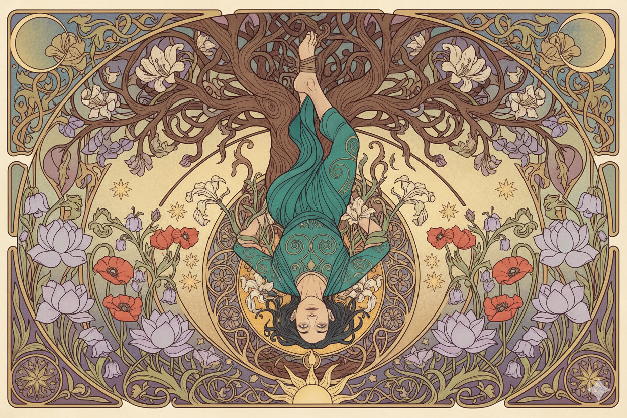 el colgado arcano 12 del tarot