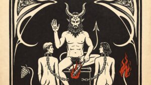 Angela Barraza Tarot - Representación del Arcano XV, El Diablo.