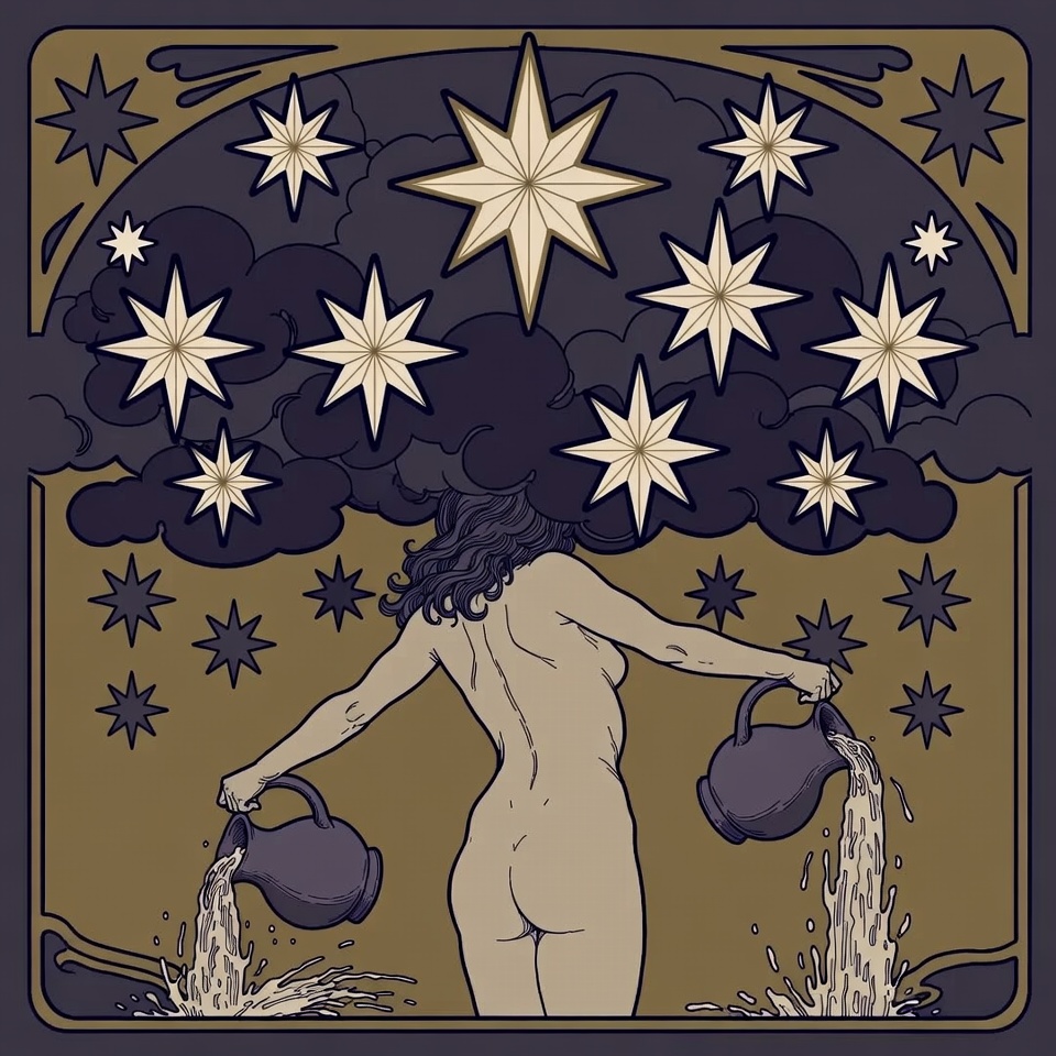Arcano 17 la estrella tarot angela barraza carta invertida Arcano XVII