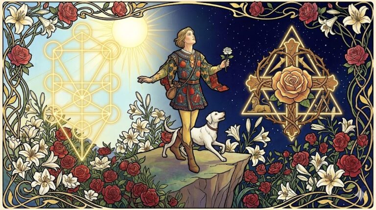 Análisis desde el punto de vista del hermetismo de la carta El Loco en el Tarot